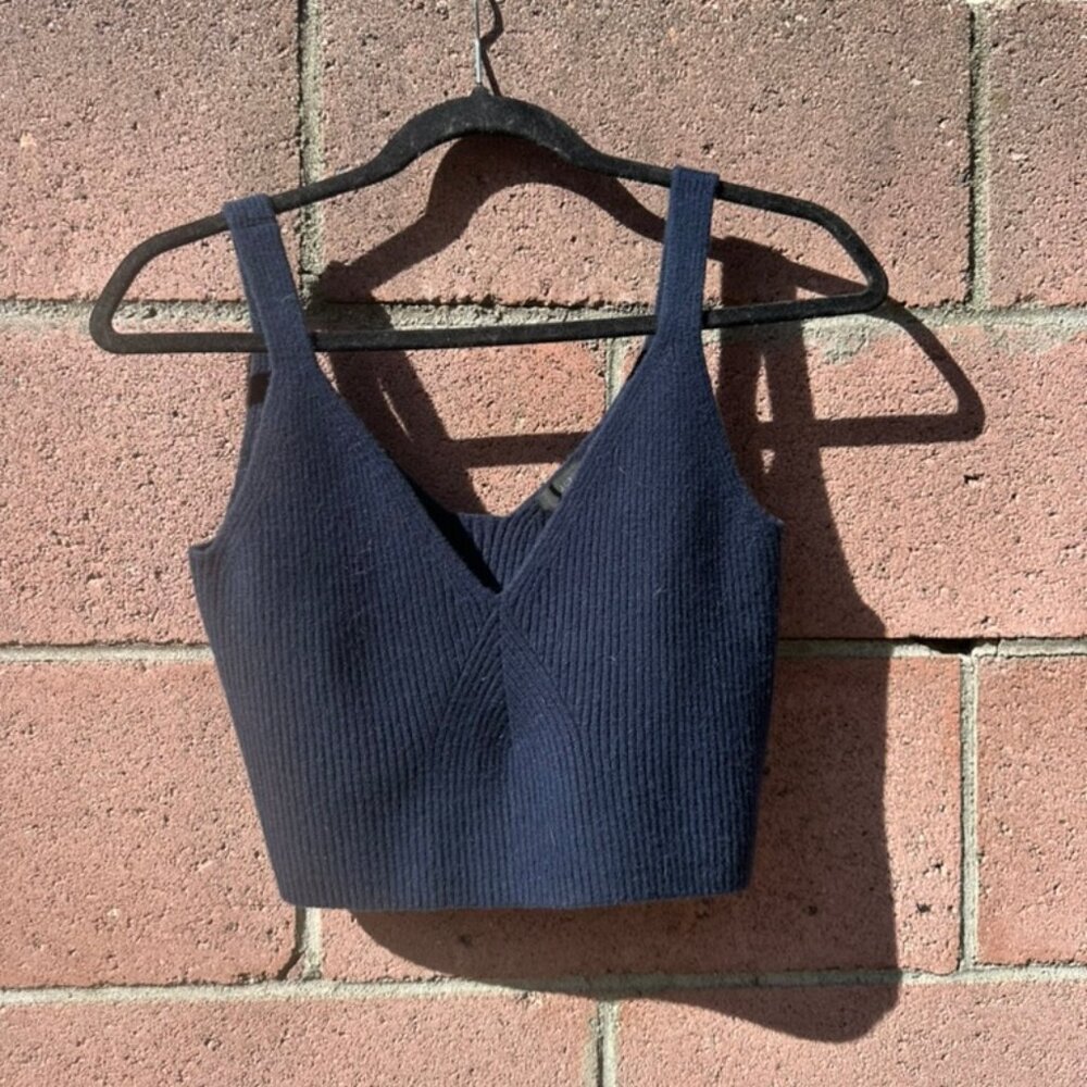 J Crew Navy Cashmere Tank